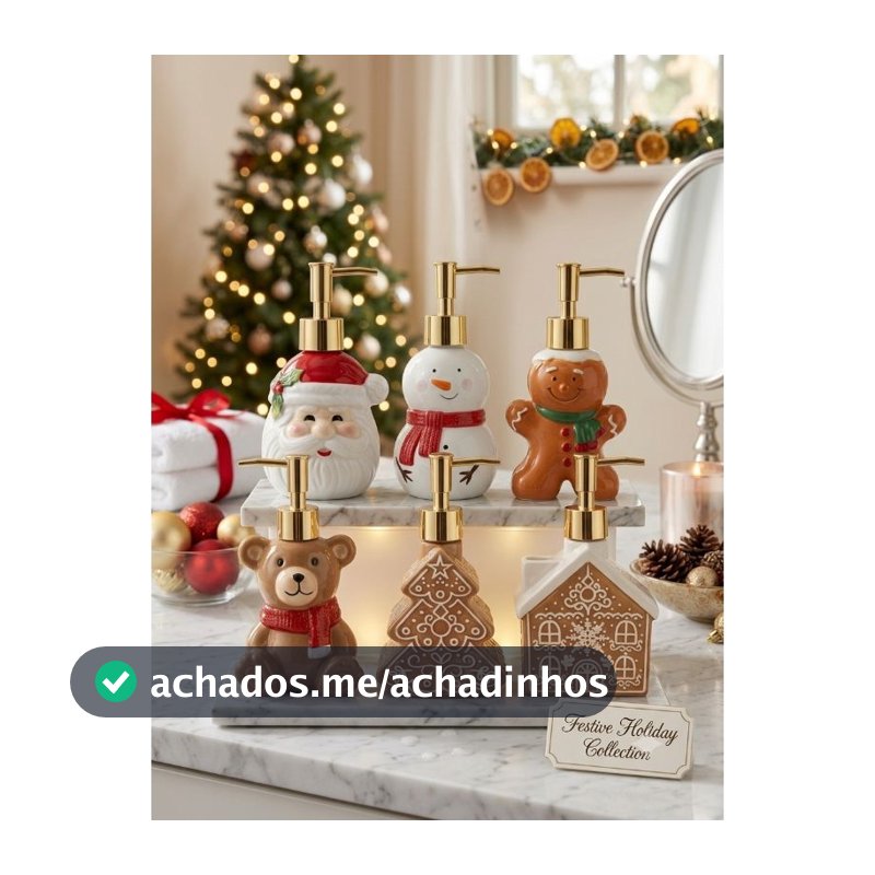 Porta Sabonete Líquido De Natal