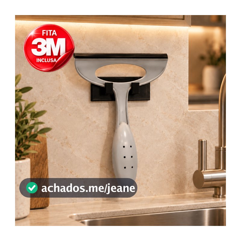 Suporte Organizador Para Rodo de Cozinha, Lavanderia, Banheiro Rodinho de Pia Box e Tanque Universal