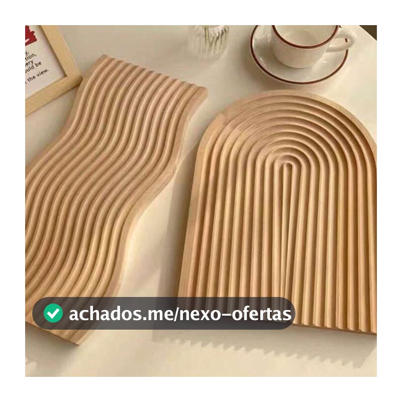 Conjunto 2tabuas Bandejas Bambu Mesa Posta Decor Orgânica