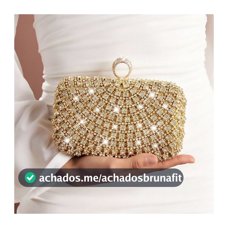 Bolsa Clutch Feminina 2 em 1 com Corrente Removível parasamento Festa e Jantar Y1108