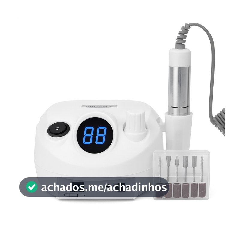 Lixadeira de Unha Motor Porquinho 50.000RPM Nail Drill Modelo Atualizado DMJ-202
