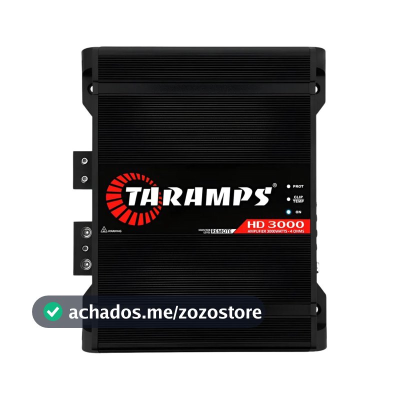 Modulo Amplificador Taramps Hd3000 1 Canal 3000W Rms 4 Ohms Preto