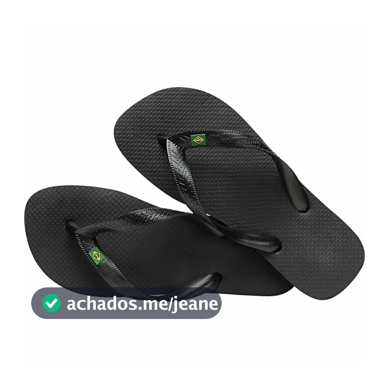 Chinelo Sandalia Havaianas  Banderinha  Preto Verão