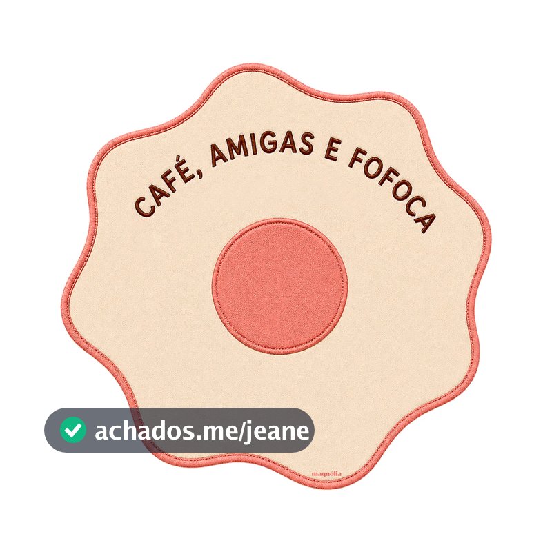 1 Unidade Jogo Americano Tecido Impermeável Estampado Mesa Posta Café da Manhã Café, Amigas e Fofoca