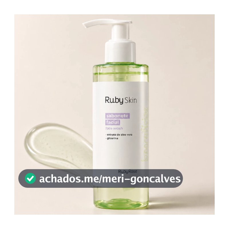 Sabonete Facial Face Wash Ruby Skin Ruby Rose® HB4400