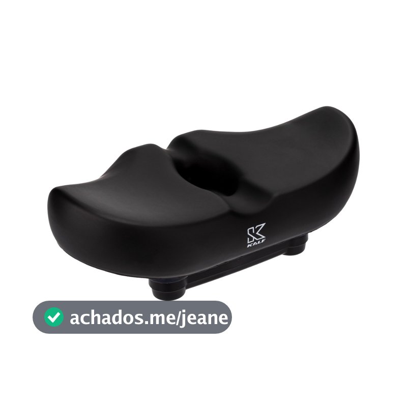 Selim Banco 2 Molas Elastomero Vazado Gel Bicicleta Ergometrico Bike Eletrica Mtb