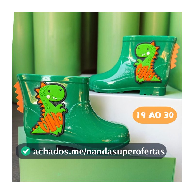 Galocha Bota Infantil Menino Masculina Criança Leve Confortável Maria Fiore