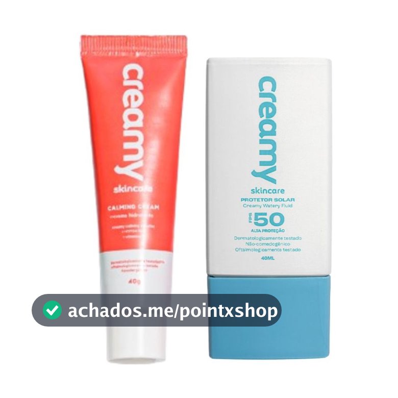 Kit Calming Cream + Protetor Solar Watery Fluid FPS 50