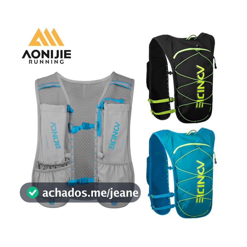 AONIJIE C9107 Colete De Hidratação De Corrida À Prova D'água E Respirável Para Mulheres Homens , Mochila Leve 4.23 Onças