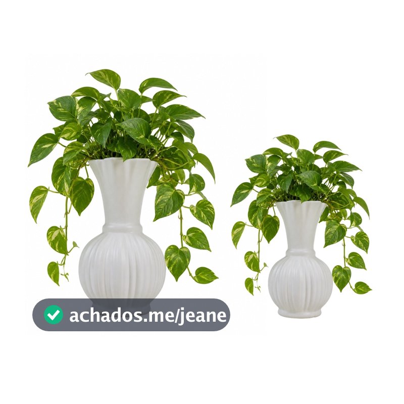 Vaso de Plantas Flores Minimalista Branco Moderno Para Decoração - Castela