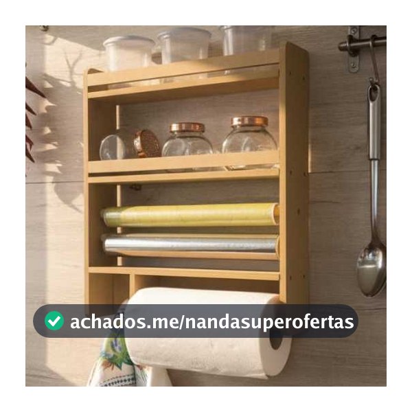 Porta tempero duplo cozinha organizador condimentos parede madeira prateleira