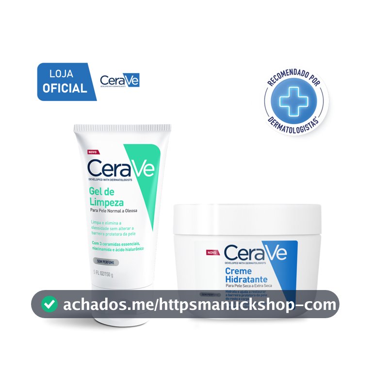 Kit CeraVe Gel de Limpeza Facial 150g + Creme Hidratante Corporal 85g