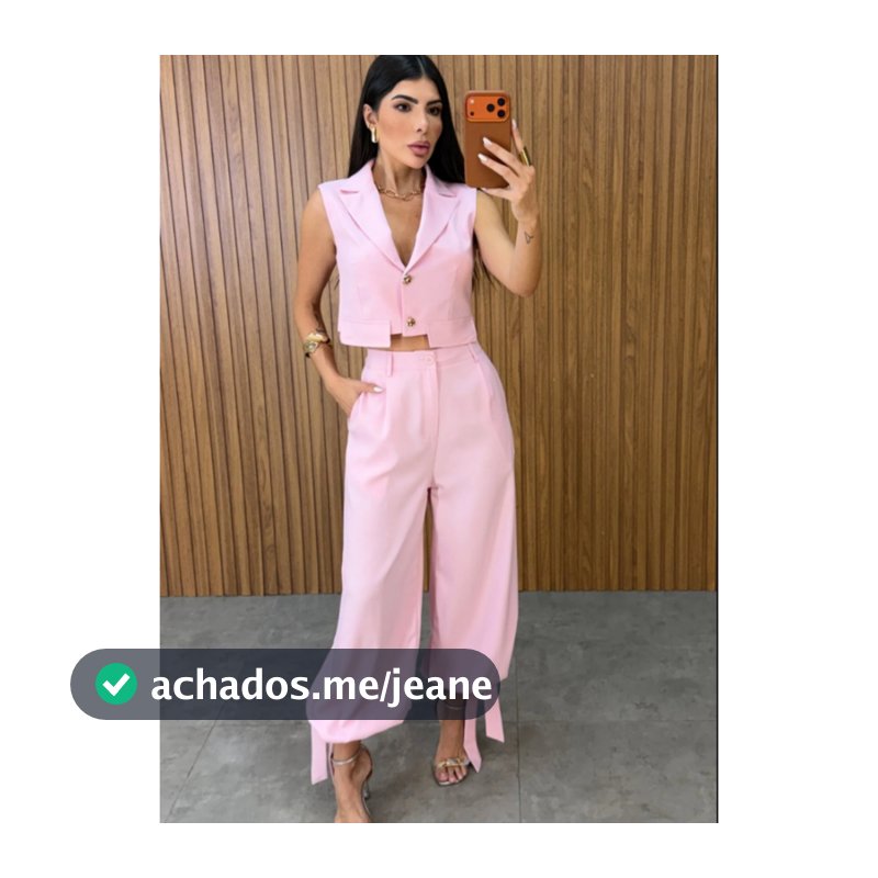 Conjunto Feminino Estilo Aladim Alfaiataria Premium