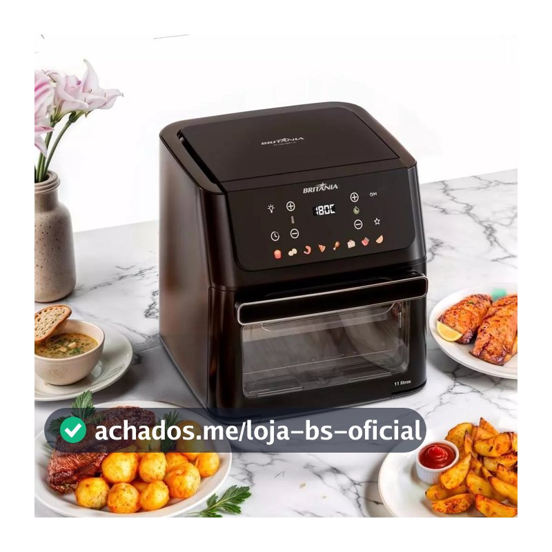 Air Fryer Oven Britânia 11L 8 Funções 1800W BAF11A