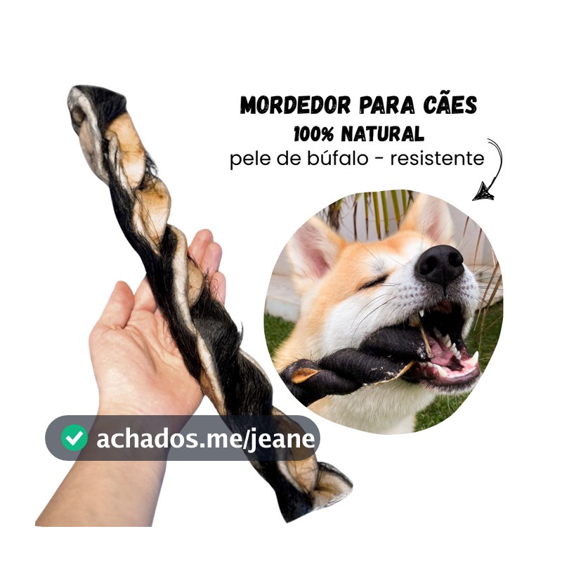 Sticko Pele de Búfalo Mordedor Natural para Cães 1 unid - Luv
