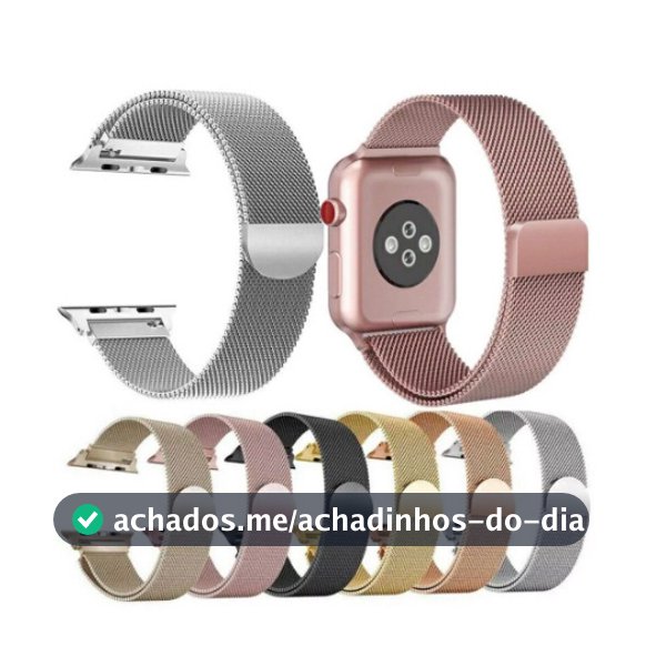 Pulseira Loop Milanese Metal Aço 38mm 40mm 42mm 44mm 45mm 49mm