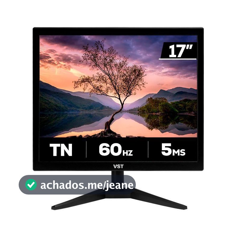 Monitor VST 17, 17 Pol, TN, 5ms, 60Hz, HDMI/VGA, VST-VST17-BL01