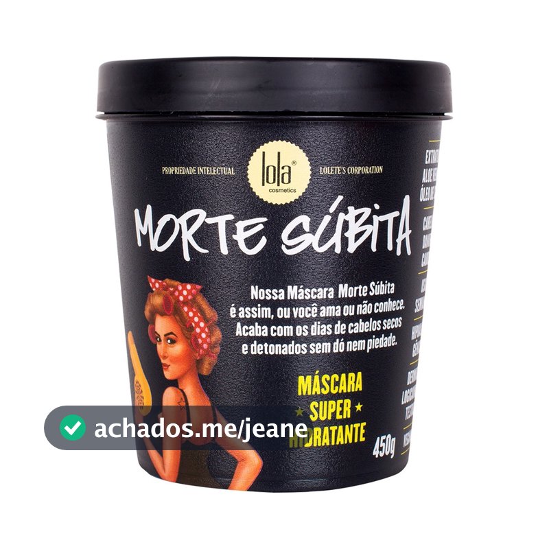 Lola Morte Súbita - Máscara Super Hidratante 450g