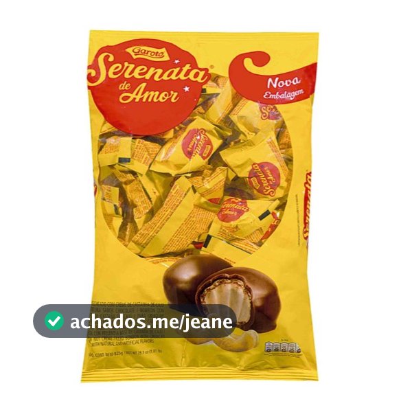 Pacote Bombom Garoto Serenata do Amor