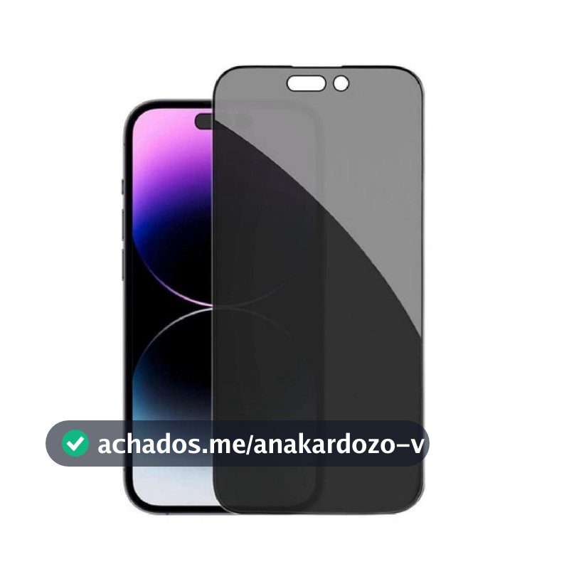 Película Vidro 3D Privacidade Anti Spy Tela Para IPhone Apple 11 12 13 14 15 16 Plus 17 Pro Max Air