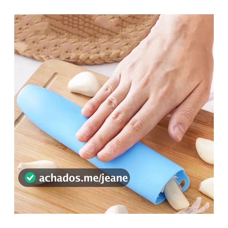 Descascador De Alho Sem Deixar Cheiro Nas Mãos Cozinha Tubo De Silicone Tira Casca