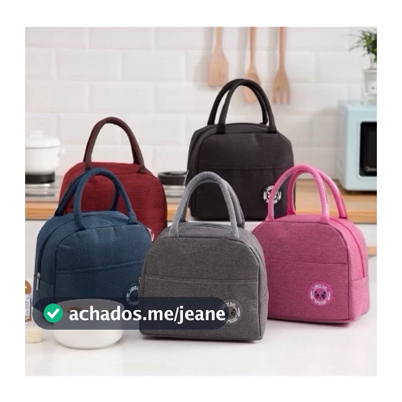 Bolsa Térmica Portátil Marmita Viagem Necessaire Lancheira Térmica Infantil
