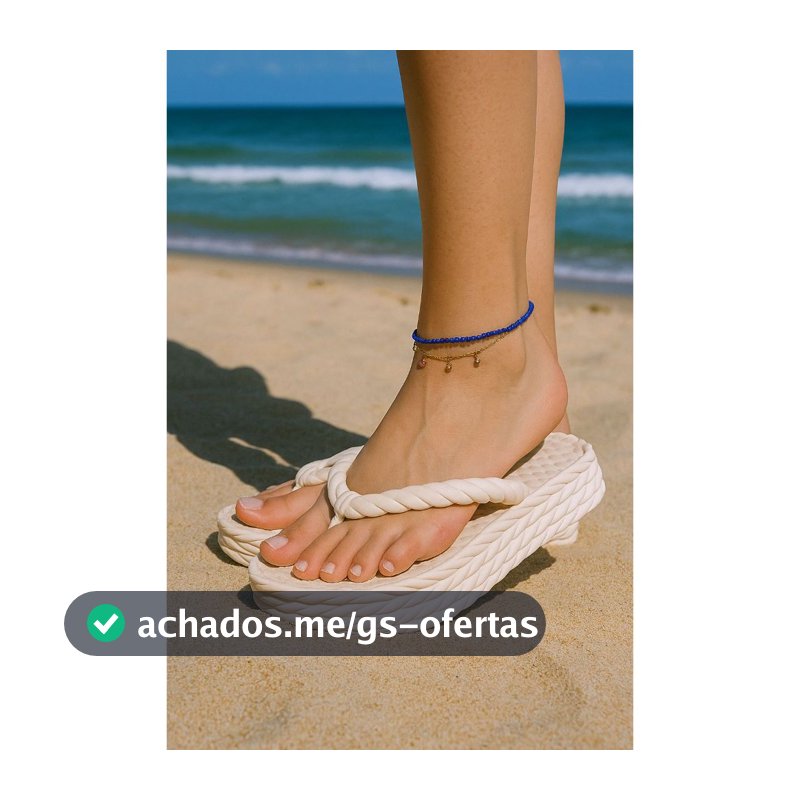 Sandália Trança Feminina Summer Comfort elegante casual moda praia