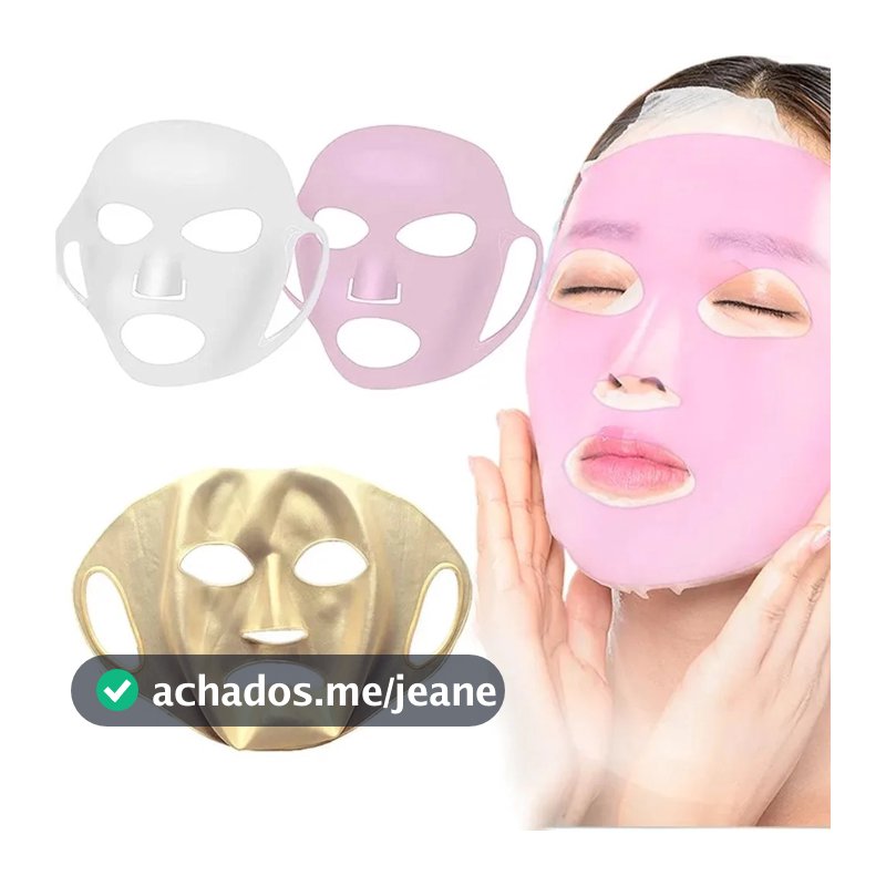 Máscara Facial 3D Reutilizável De Silicone Para O Rosto Feminino Ferramenta De Cuidados Com A Pele Pendurada Em Gel Lifting Anti-Rugas Ferramentas Fixas