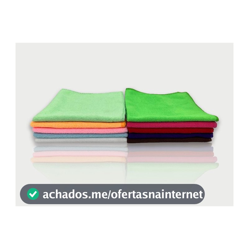 Pano de Limpeza Multiuso Kit 10 Panos De Limpeza Microfibra Super Absorvente , Limpeza Doméstica e Automotiva de Carro