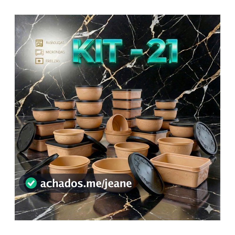 Kit Potes Plásticos 21 Peças Oliplast Organizadores de Cozinha Livre De Bpa Free