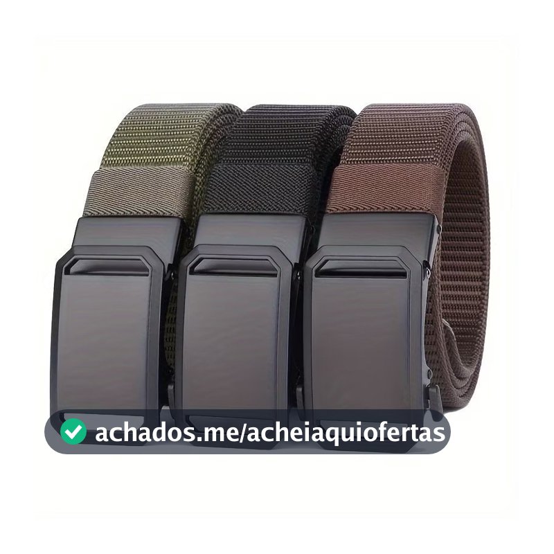 Cinto Tático Masculino Nylon Ajustável Fivela Automática Militar Resistente Esportivo