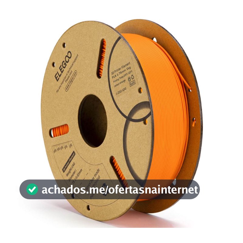 Filamento Elegoo PLA 1.75mm 1Kg Laranja