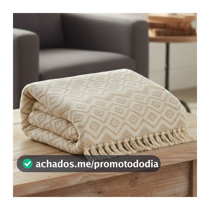 Manta Para Sofá Gigante Premium 2,70 x 2,55 M King Decorativa Capa Protetora Crochê Envio Rapido