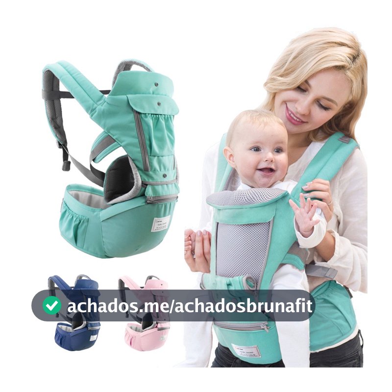 Mochila Canguru Maternidade Bebê Bolsa Carregar Conforto Suporte Costas Passeio ref: A6612