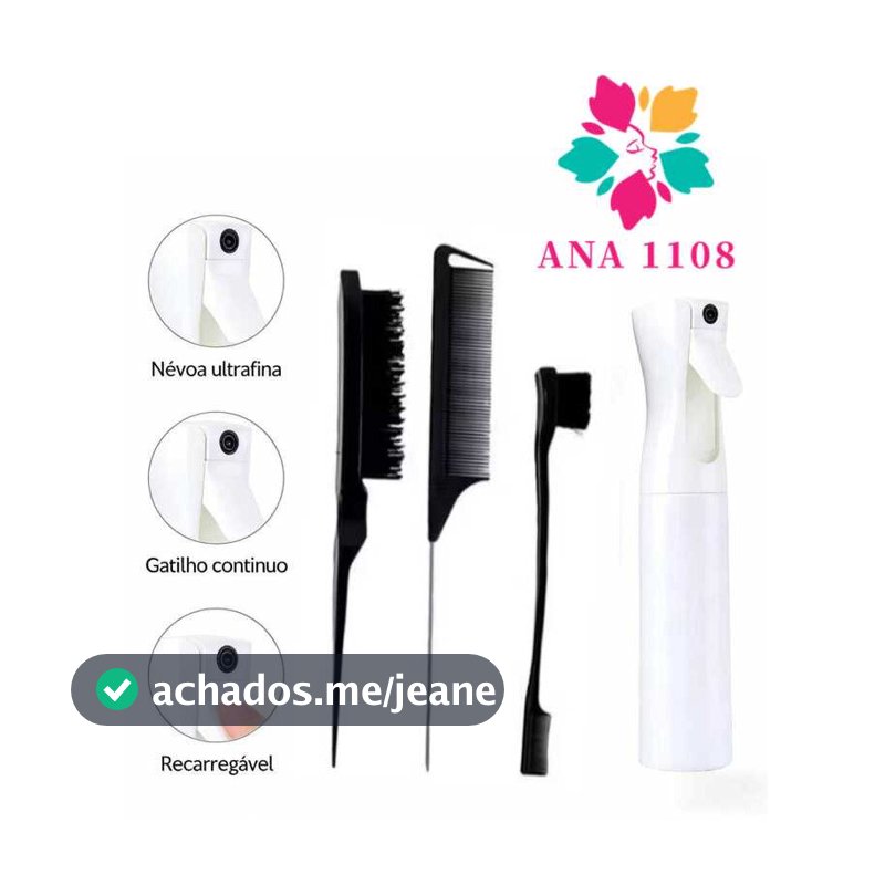 Kit Penteados Profissional Conjunto Pentes + aleatório Borrifador de Névoa Ultra Fina-RICH