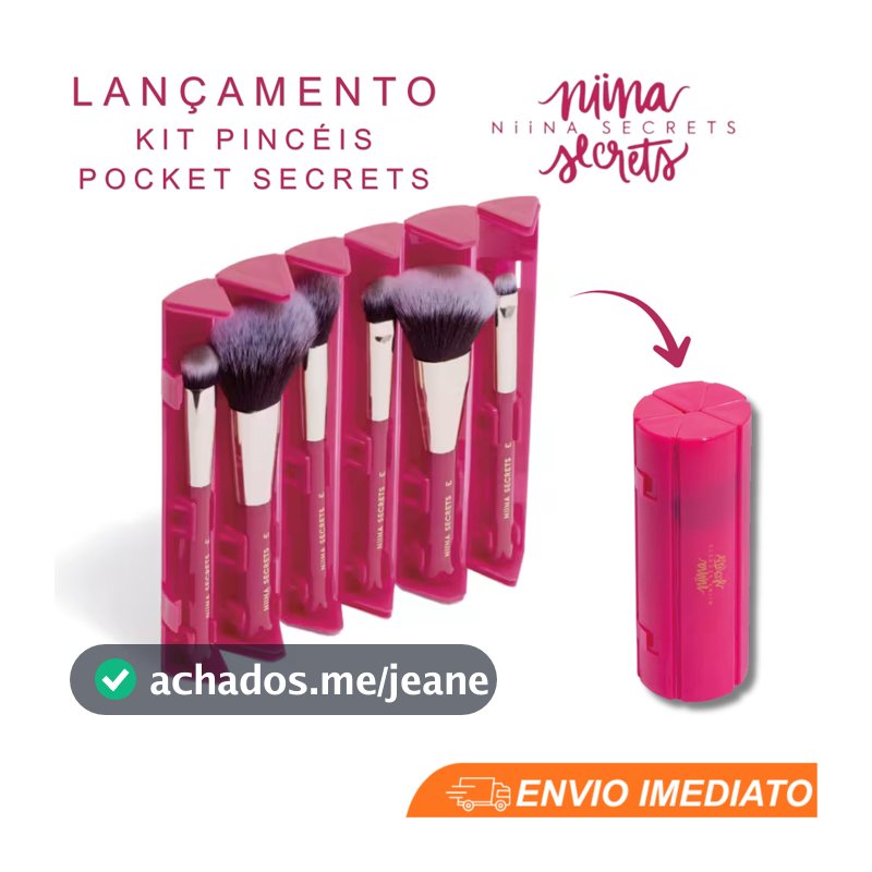 Kit Minipincéis Eudora Pocket Secrets Niina Secrets (6 itens)