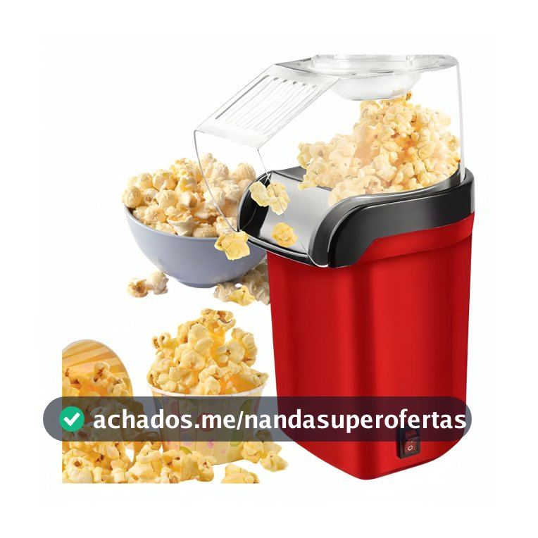 Pipoqueira Elétrica Máquina de  Fazer Pipoca Sem Óleo 110v e 220v