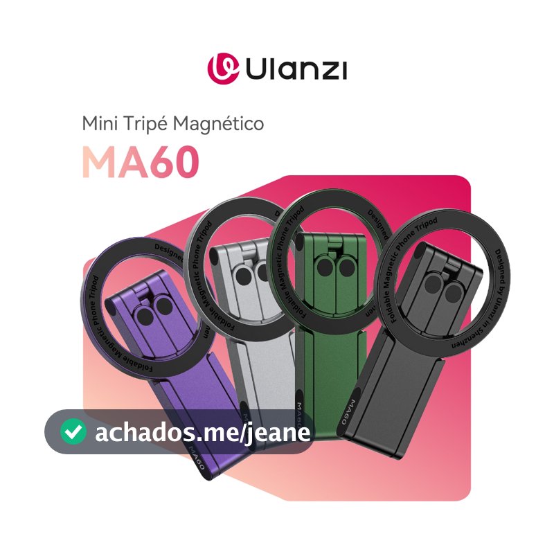 ULANZI MA60 Mini Tripé Magnético MagSafe Para iPhone Suporte Dobrável Para Fotos E Vídeo