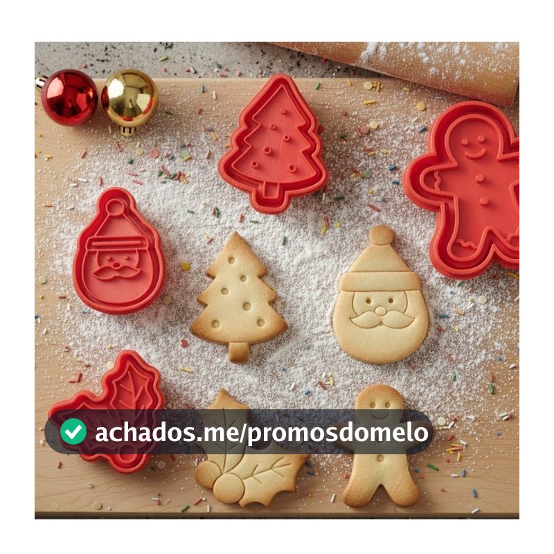 Azevinho, Papai Noel e Boneco de Gengibre Cortador de Biscoito / Cookies / Massinha / Biscuit Carimbo Arvore de Natal