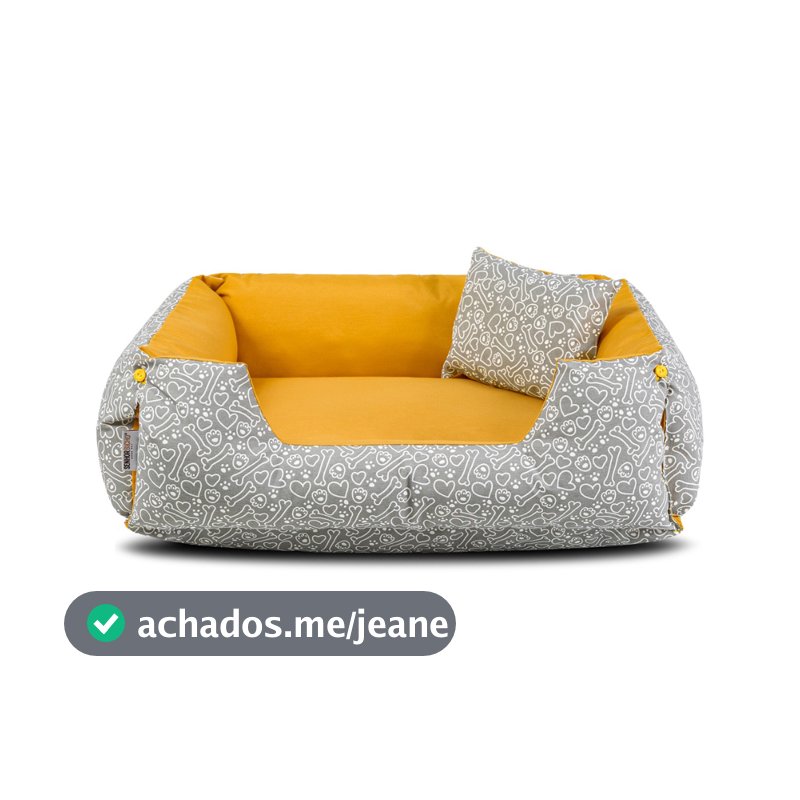 Cama de Cachorro Impermeável Caminha Pet Dupla Face Lola Várias Cores Tamanhos Confortável Cachorro