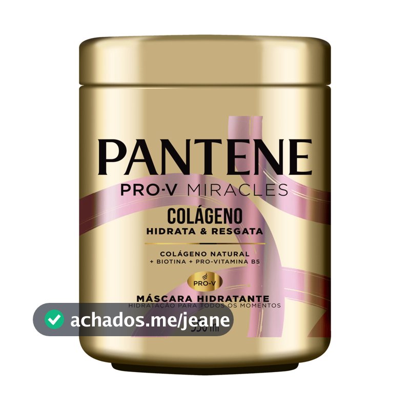 MÁSCARA HIDRATANTE PANTENE COLÁGENO HIDRATA E RESGATA 550ML