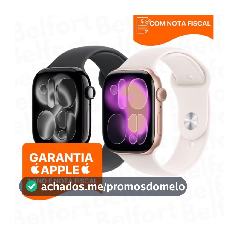 Relogio Apple Watch Series 11 GPS 42mm 46mm S11 Lançamento 1 ano garantia com Nota Fiscal