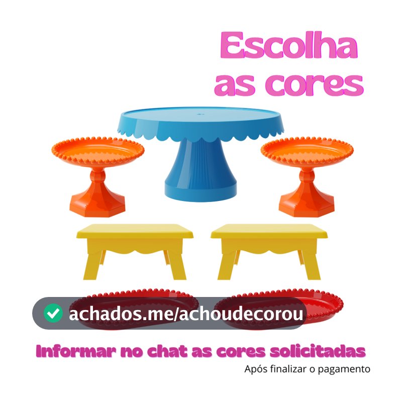 Kit Festas 7 Peças Cores Mescladas Casamentos Decoração Escolha as Cores