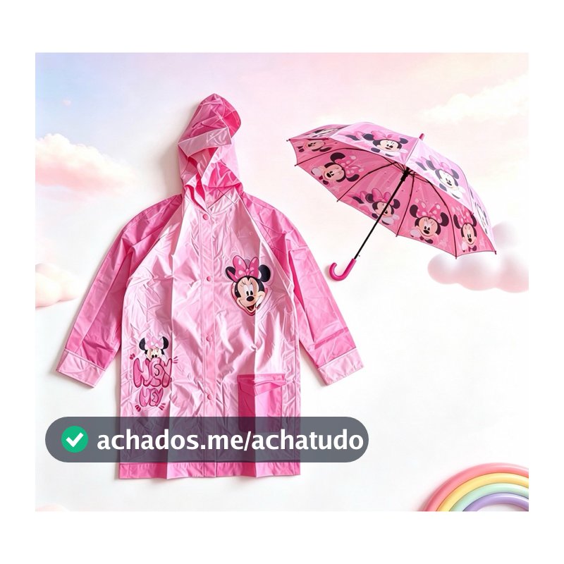 Kit Guarda-Chuvas E Capa De Chuva