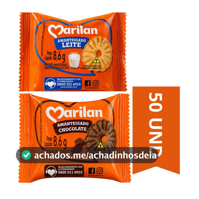 BISCOITO CHOCOLATE E LEITE EM SACHÊ MARILAN