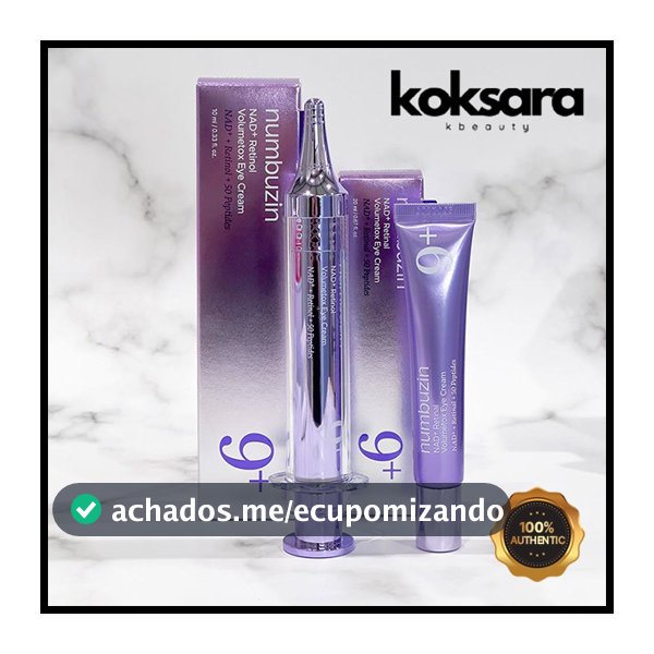 NUMBUZIN No . 9 NAD + Volumetox Creme Para Olhos Retinol10ml · Retinal 20ml Conjunto Duo