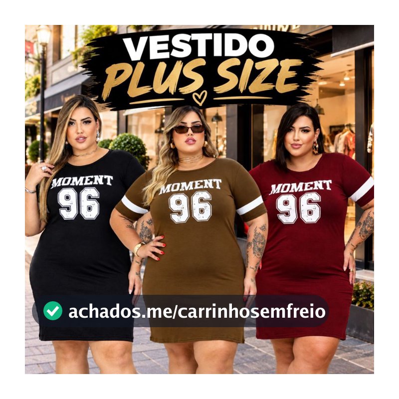 Vestido Estampado Plus Size Curve Curvy Camisão Moda Gringa Verão veste até 56 Camisetão Feminino