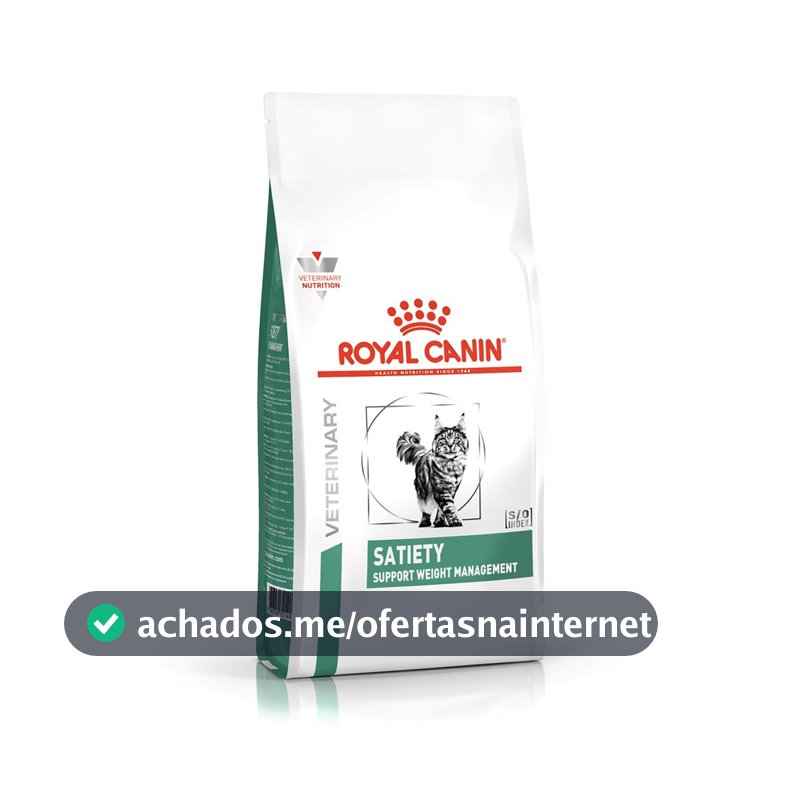 Ração Seca Veterinary Diet Satiety para Gatos com Excesso de Peso 1,5Kg Royal Canin