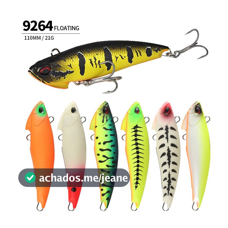 Novo produto Isca Artificial de pesca 110MM/21G lápis flutuante isca biônica isca falsa Pesca de Mar9264