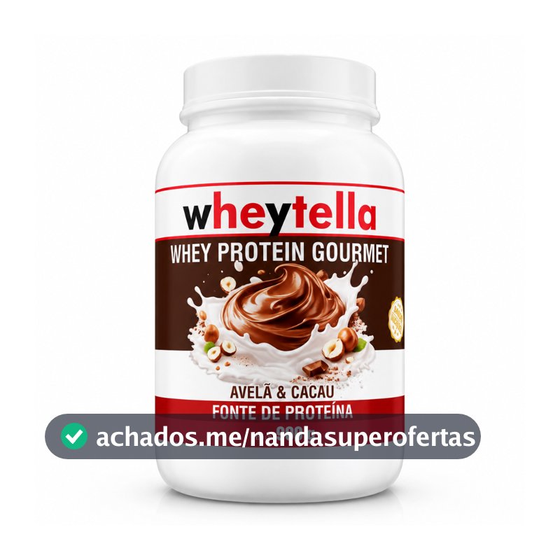 Whey Protein Gourmet 900g Sabor EXCLUSIVO  - 23g de Proteína Por Dose Ganho de Massa Muscular